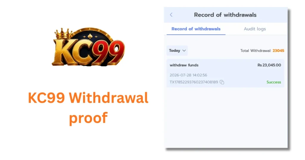 kc99 withdrawal success